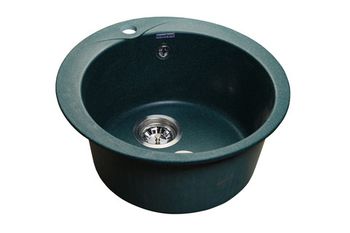 GRANFEST Мойка мрамор RONDO GF-R--480  D=480 мм  зеленый  арт.GF-