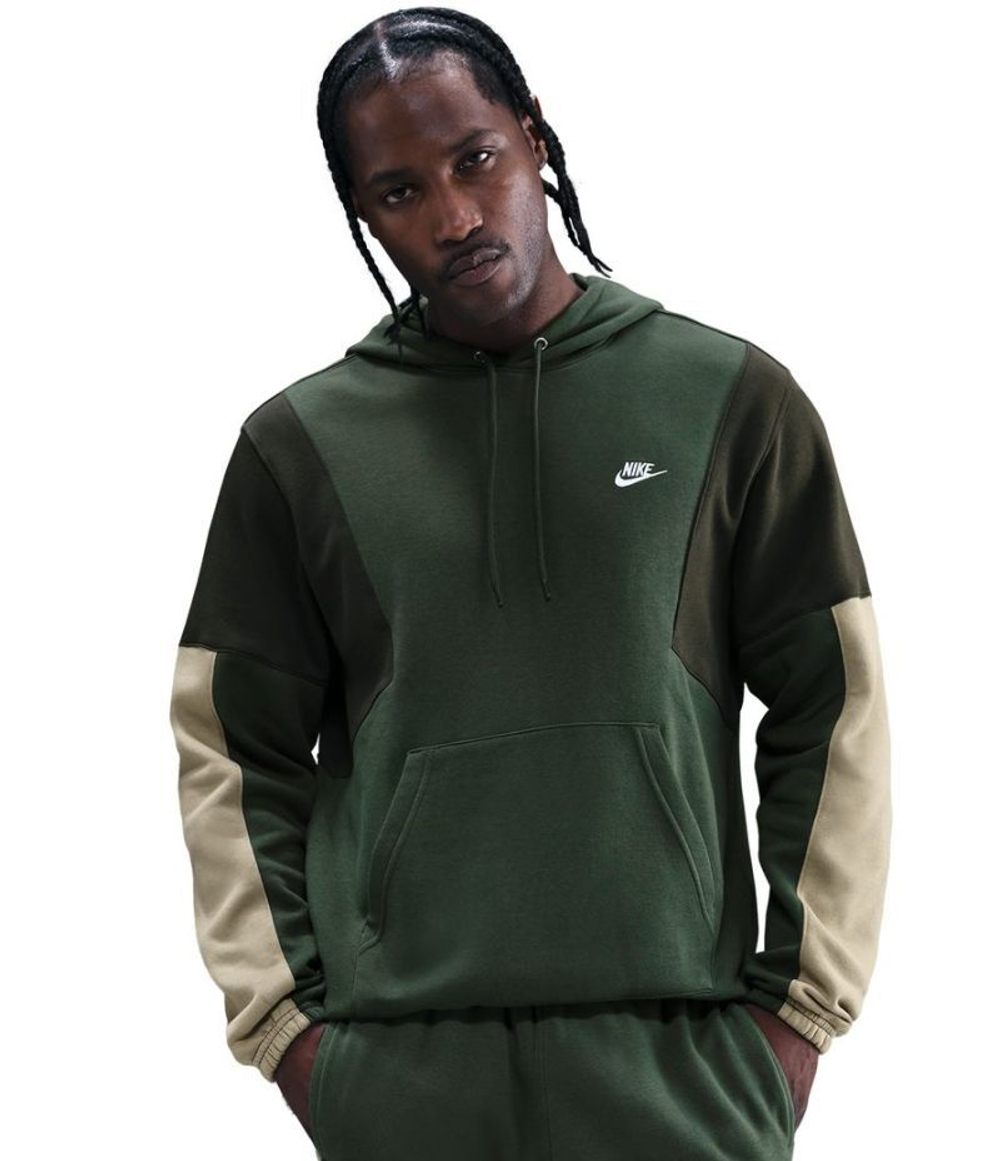 Men's Спортивный костюм Nike Sportswear Club Fleece Hooded - fir/parachute beige/sequoia/white