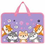 Папка на молнии с ручками ЮНЛАНДИЯ А4, 1 отделение, пластик, ширина 45 мм, "Best fellows", 273356