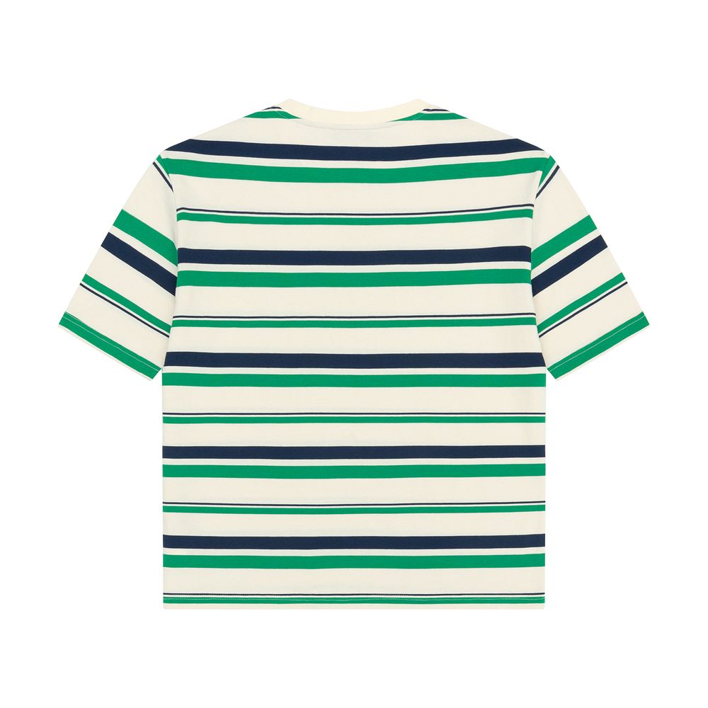 Футболка Ymkashix Nineties бежевый / зеленый