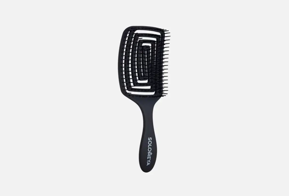 SOLOMEYA Расческа для сухих и влажных волос АРОМАТ ВИНОГРАДА лопатка Solomeya Wet Detangler Brush Paddle Grape (1 шт.)