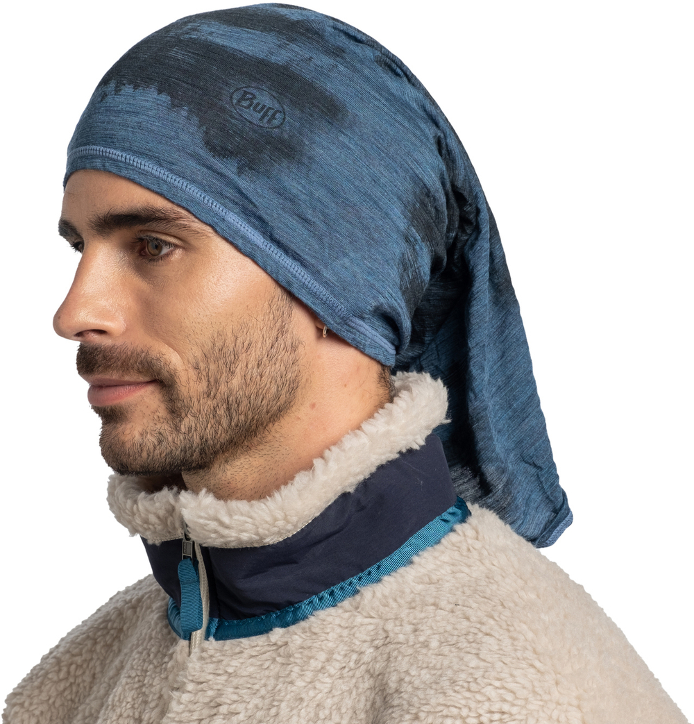 Шерстяной шарф-труба Buff Merino Lightweight Prints Matewa Tempest