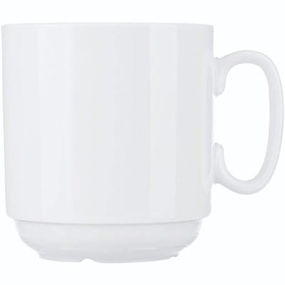 Кружка «Лайт»;фарфор;300мл;D=80,H=87мм;белый (Цвет: белый)