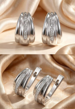 Ювелирные серьги из серебра 925 пробы