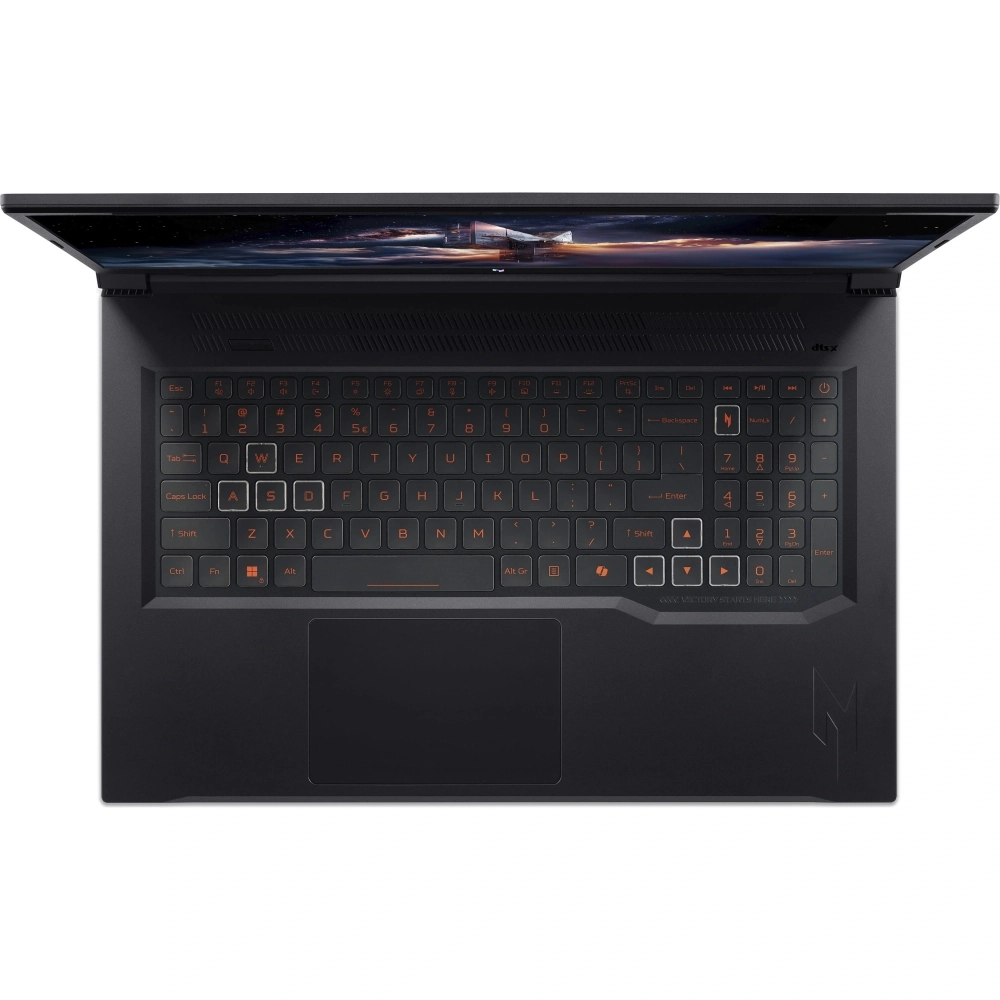 Ноутбук Acer Nitro V 17 AI ANV17-41-R6A6 AMD Ryzen 7 260/16Gb/SSD1Tb/RTX5060 8Gb (95W)/17.3"/IPS/FHD/1920x1080/144Hz/NoOS/Black/3.1kg (NH.QYVCD.005)