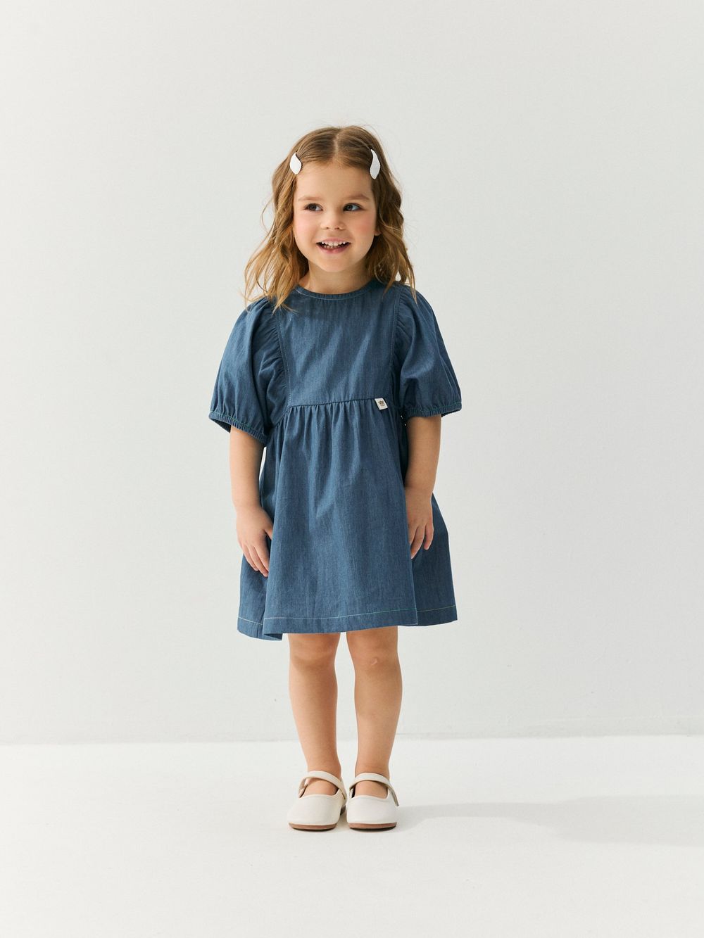 Платье с объемным рукавом "Забава" 0+