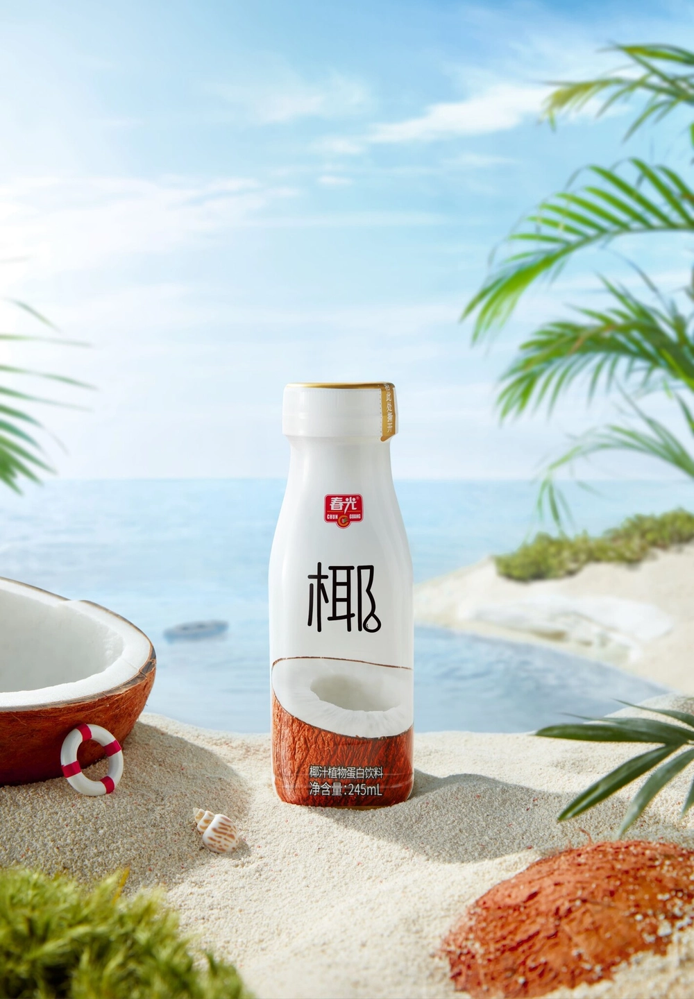 Кокосовое молоко Tau-Tau в бутылке, 245 мл