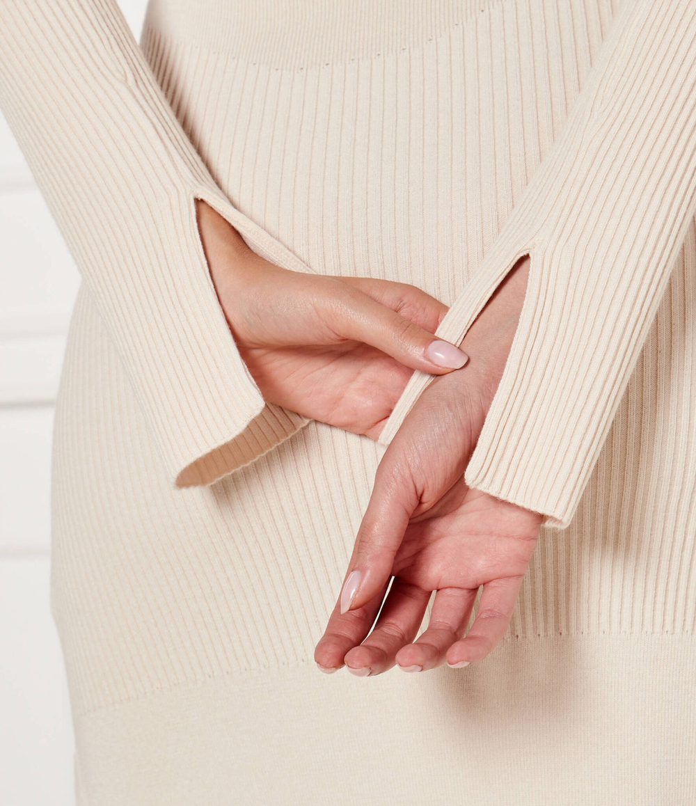 Хлопковое платье Patrizia Pepe - экрю(2A2848 K214)