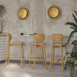 Стул барный LATITUDE Saga, рогожка, бежевый