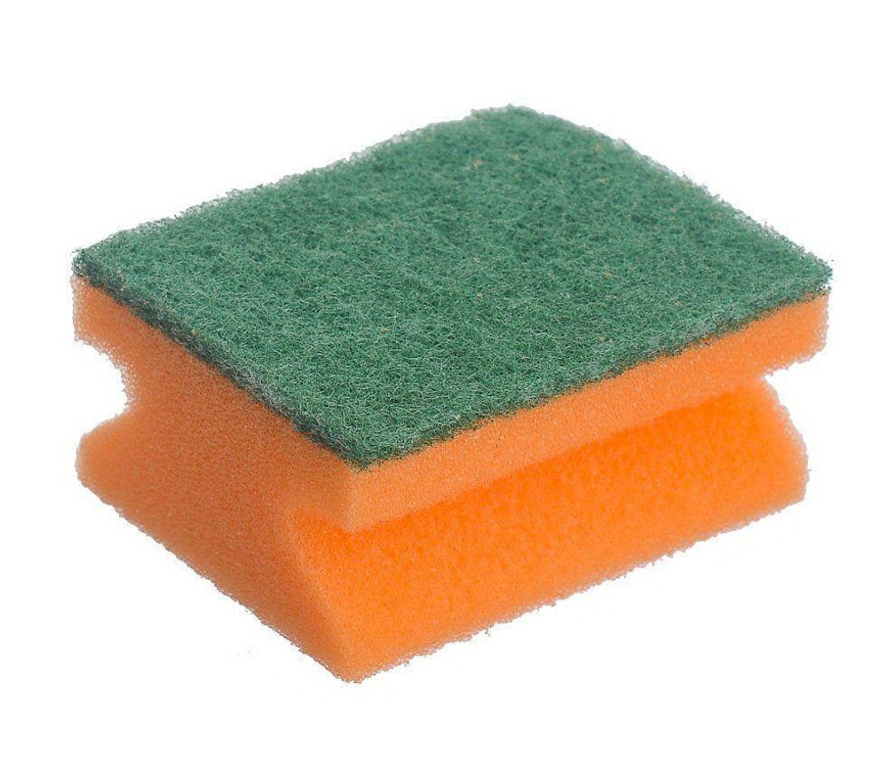 Губки для мытья посуды TETEX, профильные поролоновые, 85х65x41 мм, 3 штуки в упаковке