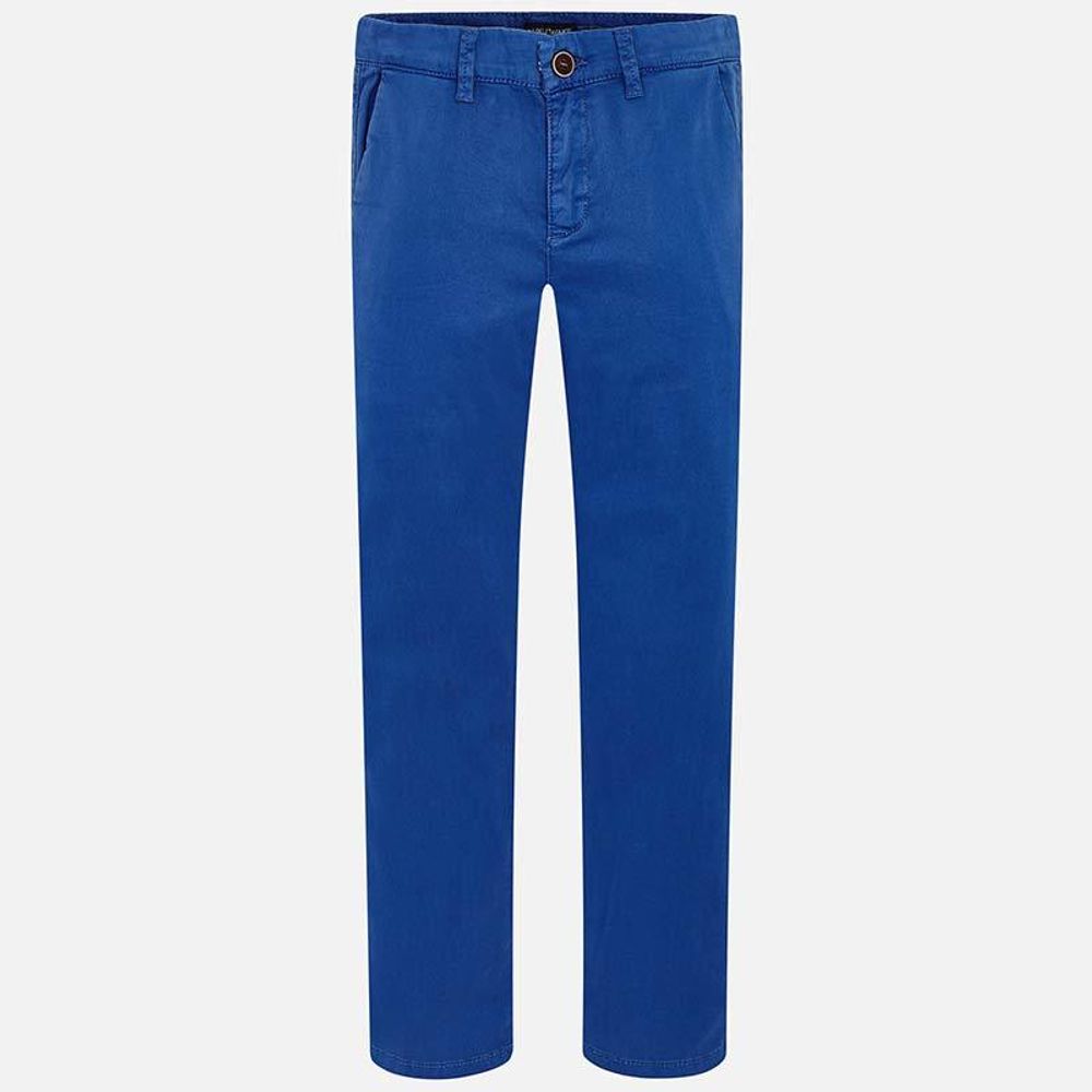 Прямые синие брюки для мальчика Mayoral