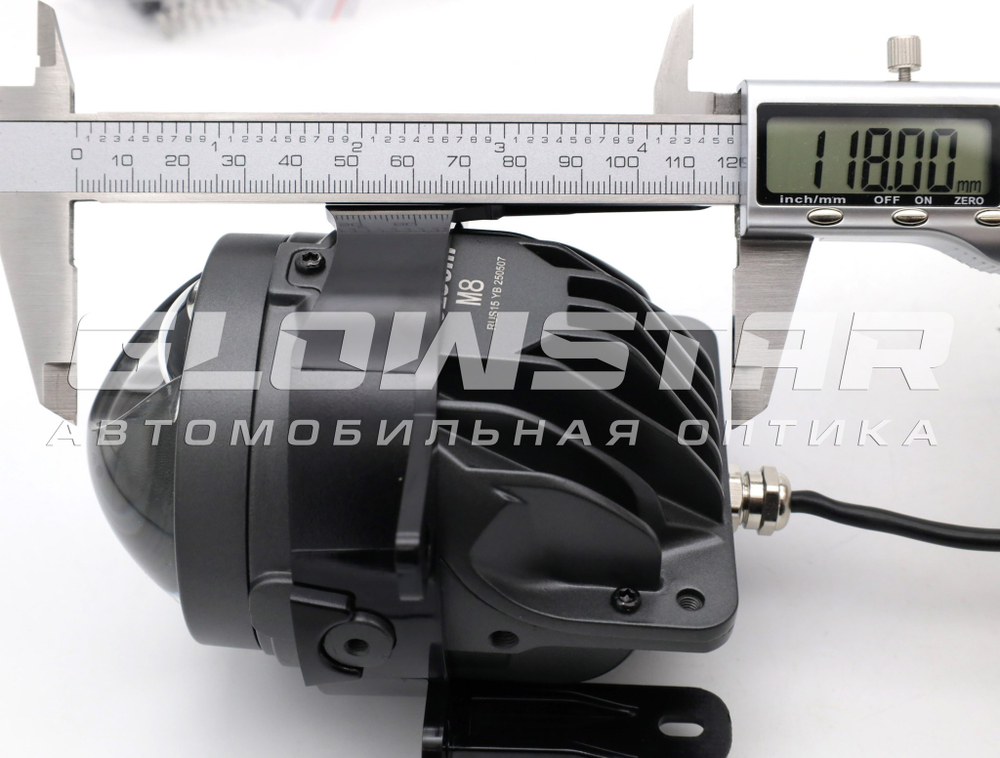 Билед ПТФ модули Aozoom M8 2025, 3.0 дюйма, универсальное крепление, 2 чипа, 5500K, 12V, 28W/53W (комплект, 2шт)