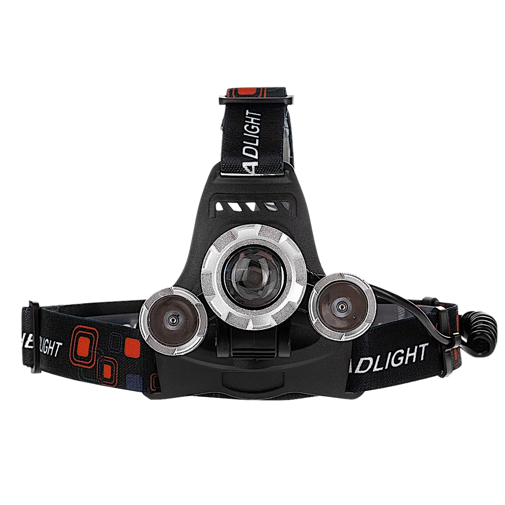 Фонарь налобный SibRay NK-H3TPS (zoom) XM-L T6 390лн 4реж. 2х18650