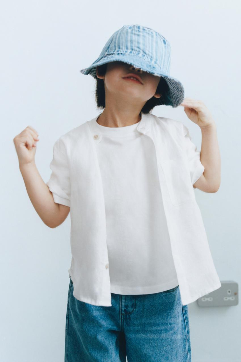 ZARA РУБАШКА ИЗ 100% ЛЬНА, ЭКРЮ