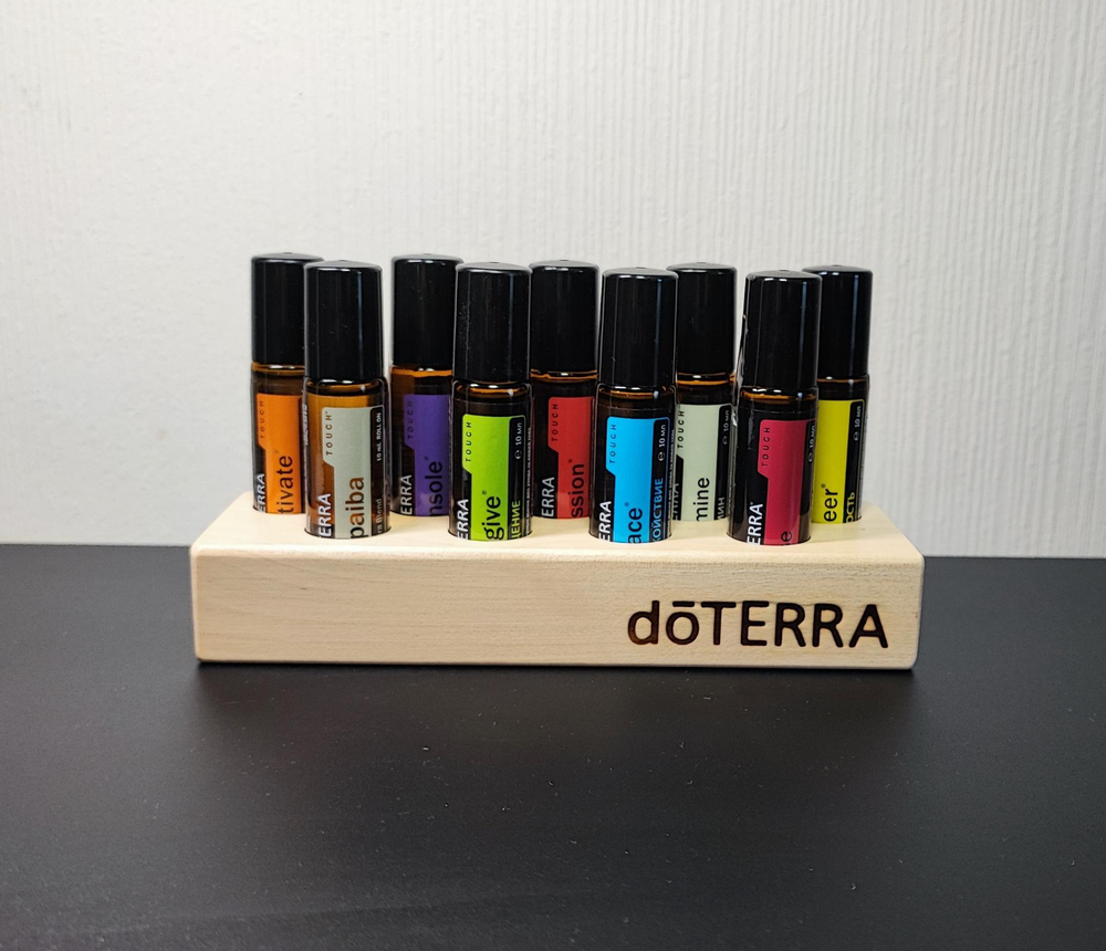 Деревянная подставка для масел doTERRA (для 9 роллеров по 10 мл)