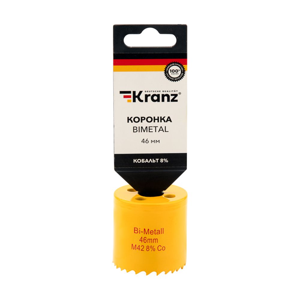 Коронка по металлу биметаллическая (Bimetal) 46мм KRANZ