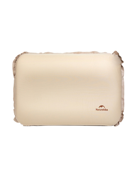 Подушка надувная Naturehike с чехлом, бежевая (NH21ZT001)