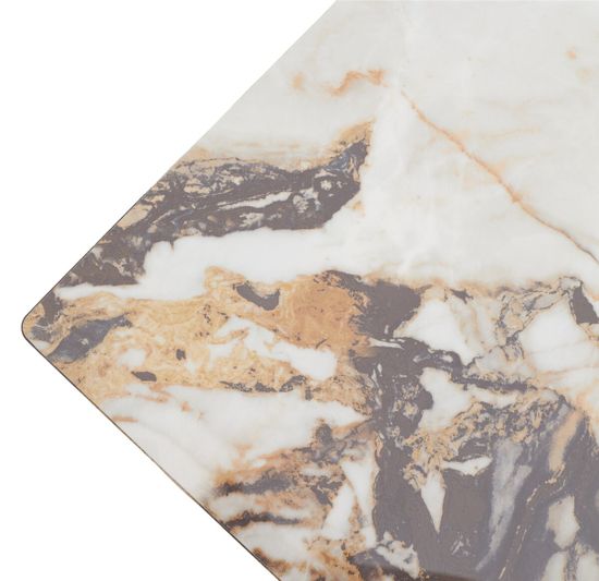 Стол ACERRA NEW 160 GLOSS GRAND JADE SOLID CERAMIC/ каркас цвета шампань