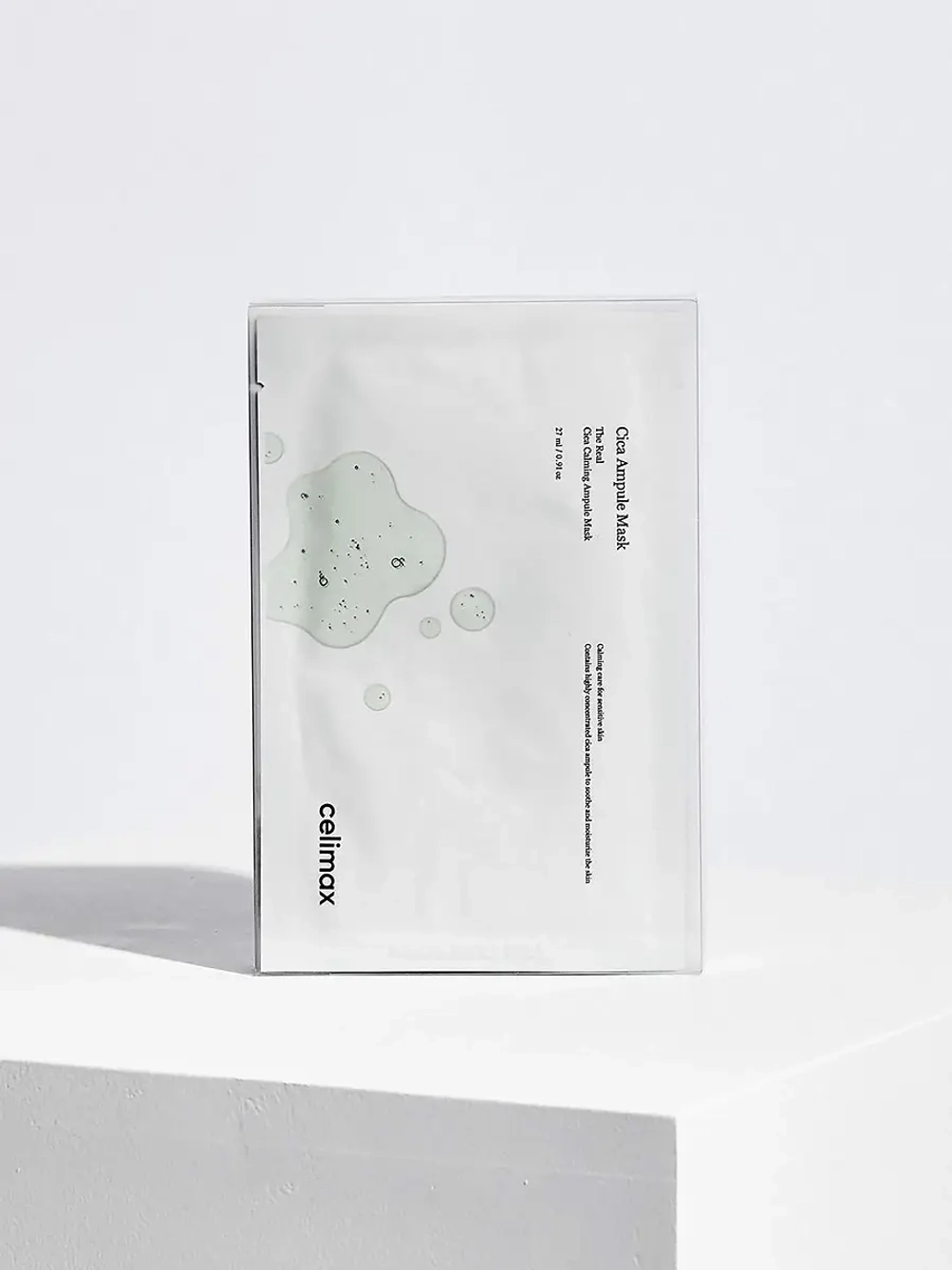 Celimax Успокаивающая ампульная тканевая маска на основе центеллы The Real Cica Calming Ampoule Mask 27 мл х 5 шт