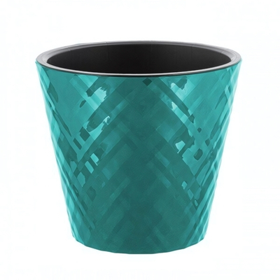 Горшок для цветов InGreen Manhattan D280мм, 11л c дренажной вставкой, тропический лес