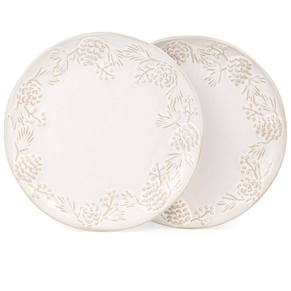 НАБОР ТАРЕЛОК ЗАКУСОЧНЫХ КОЛЛЕКЦИЯ "PINE CONES", 2 ШТ. / 20,7*2,5 СМ