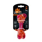 Игрушка M-PETS Карнивор кость, вкус бекона для собак, цвет красный, 14.5x5.1x5 см