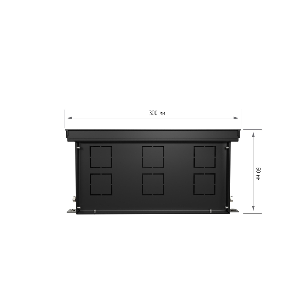 Конвектор внутрипольный Royal Thermo ATRIUM-150/300/1800-DG-U-BL
