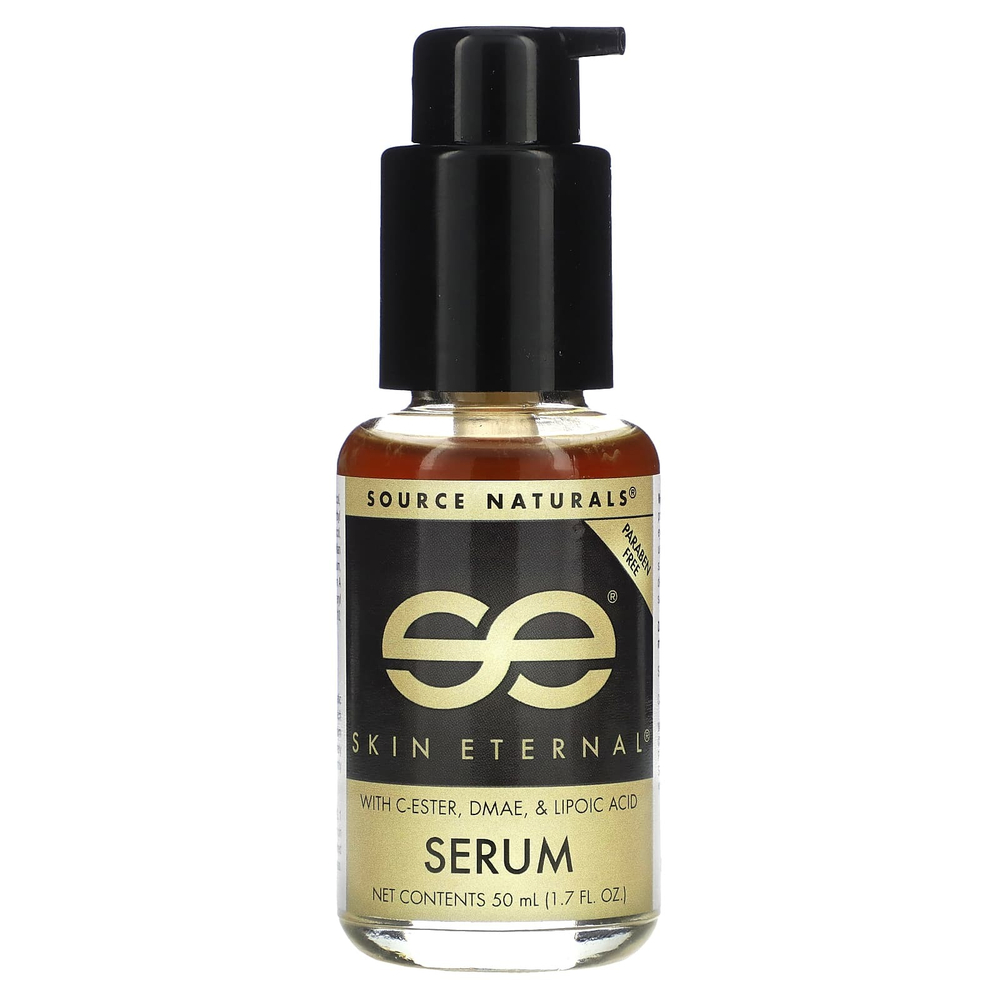 Source Naturals, Skin Eternal, сыворотка с C-эфиром, ДМАЭ и липоевой кислотой, 50 мл (1,7 жидк. унции)