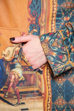 Худи "Гротеск с музыкантами", по мотивам фламандской шпалеры 17 века