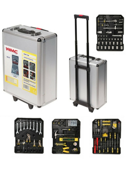 Набор инструментов 186пр. 1/4''1/2''(6-гр.) (4-30мм) ''Дорожный кейс'' WMC TOOLS WMC-WMC186