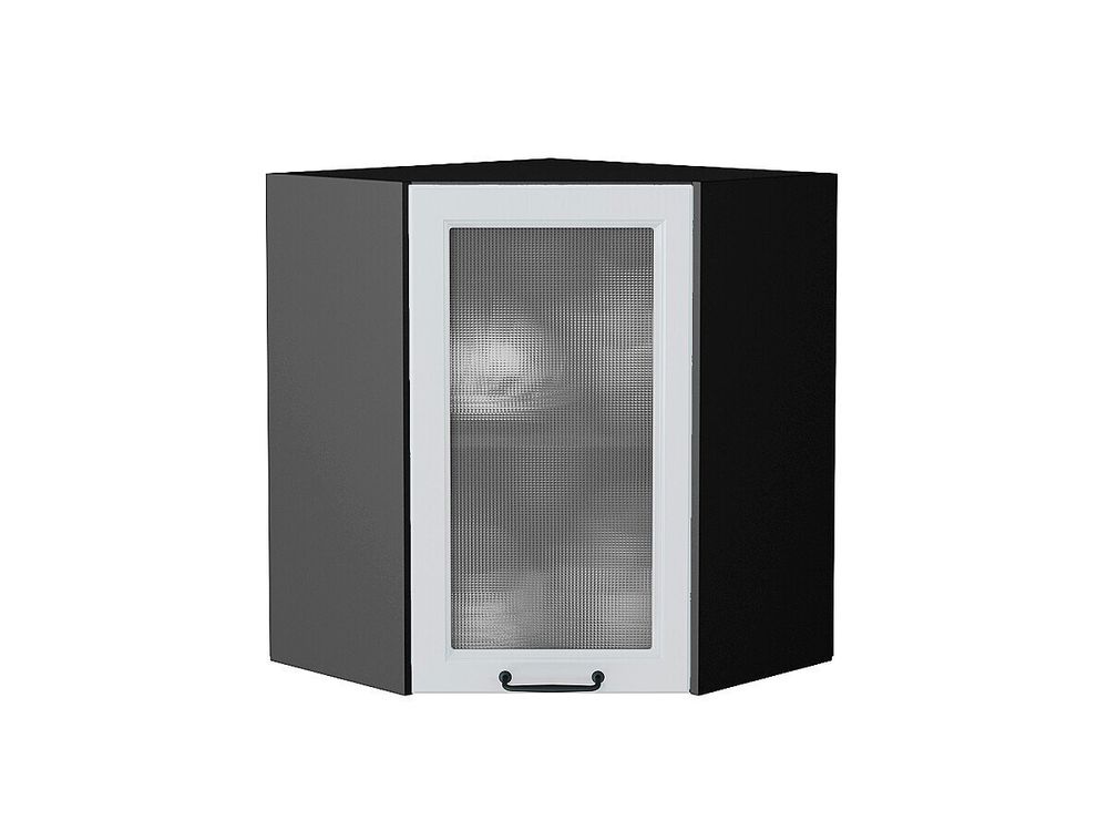 Шкаф верхний угловой остекленный Ницца