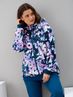 Олимпийка Офн-055Ц/петроль-цветочнаяфантазия