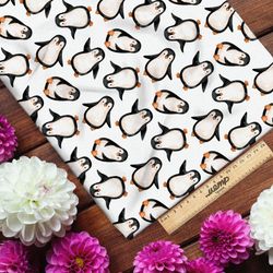 Ткань бифлекс пингвины