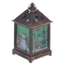 GAEM Изделие декоративное "Фонарь" (подсвет, LR44 х3шт) L6,5 W6,5 H12 см, 2в.