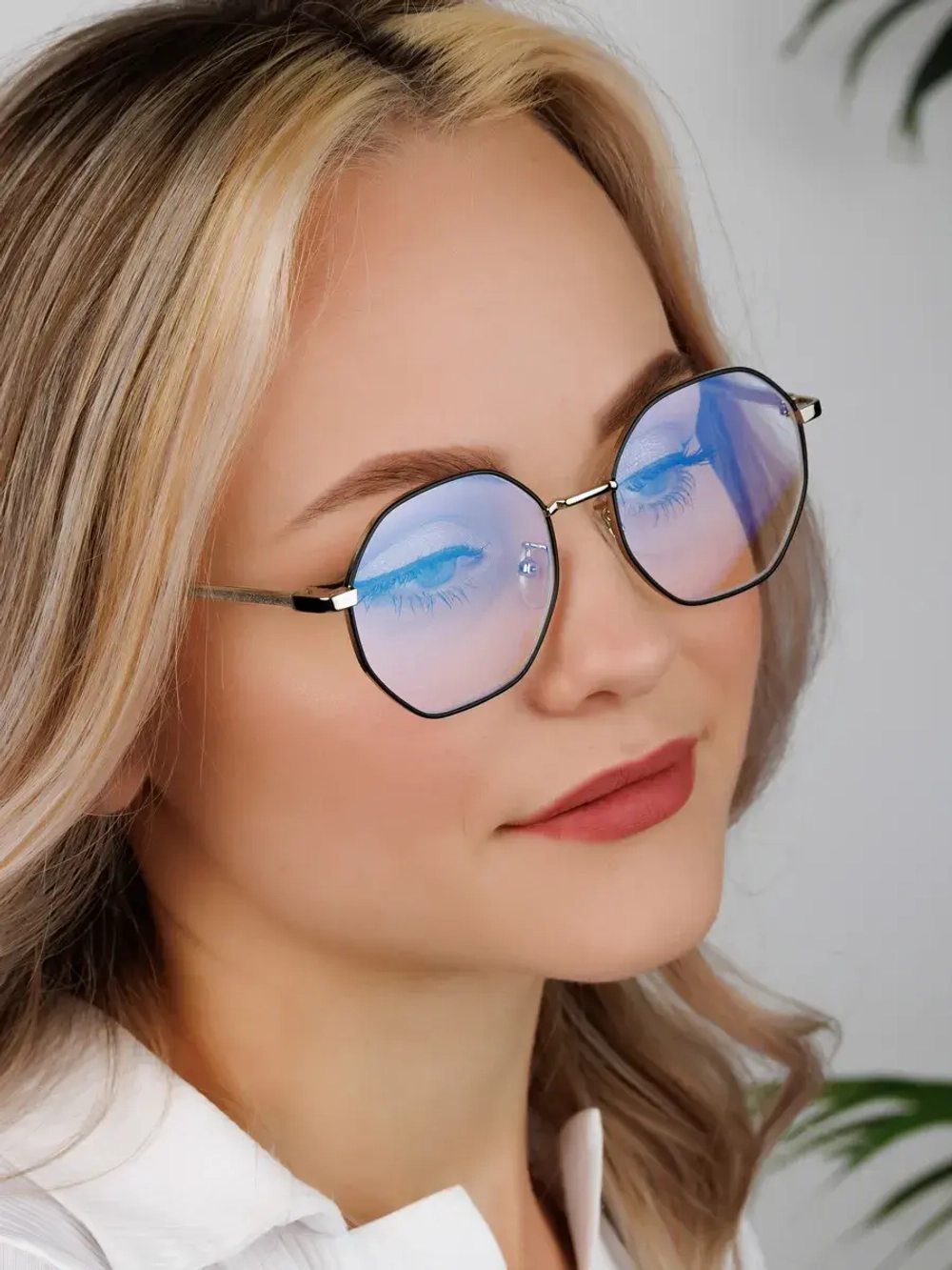 Очки для компьютера имиджевые защитные прозрачные нулевки