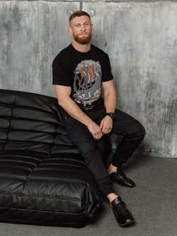 Футболка Варгградъ мужская черная «Песнь суровых морей»