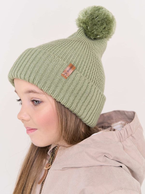 Шапка из смесовой шерсти с двойным отворотом 