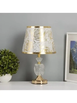 Лампа настольная Латынь 1 40 Вт Е27+подсветка LED 5 Вт золото 21 21 35.5 см