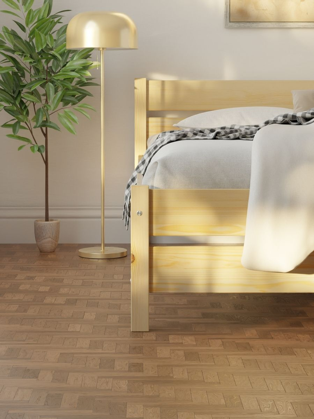 Кровать 160х200 Бора, из массива сосны