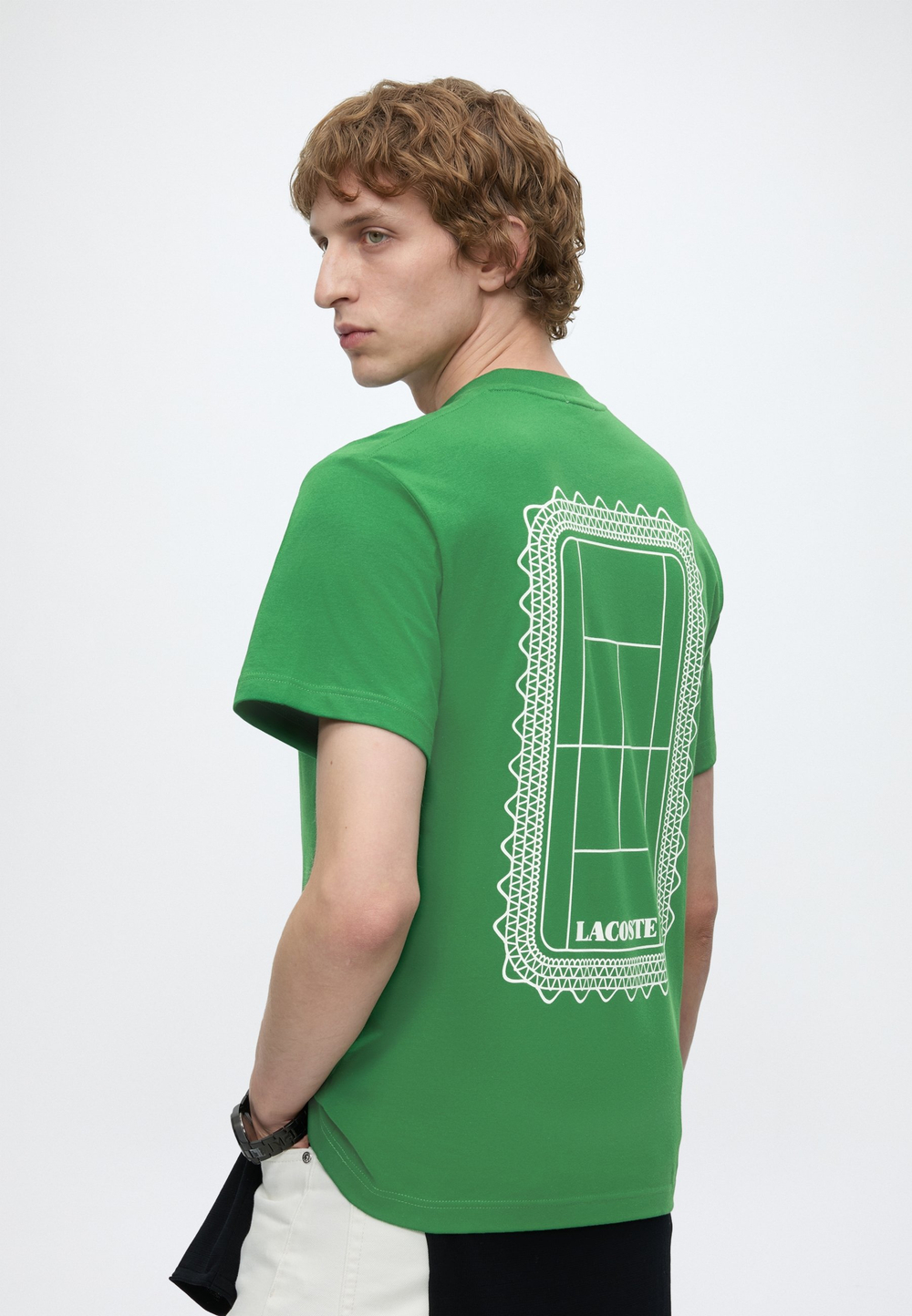 Lacoste Футболка с принтом - Зелёный (LA221005O-M11)