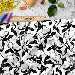 Ткань Ниагара Софт черно-белые иллюзии