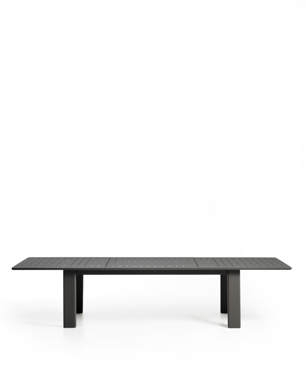 Раздвижной уличный стол Livorno из графитового алюминия, 233(350) x 100 см