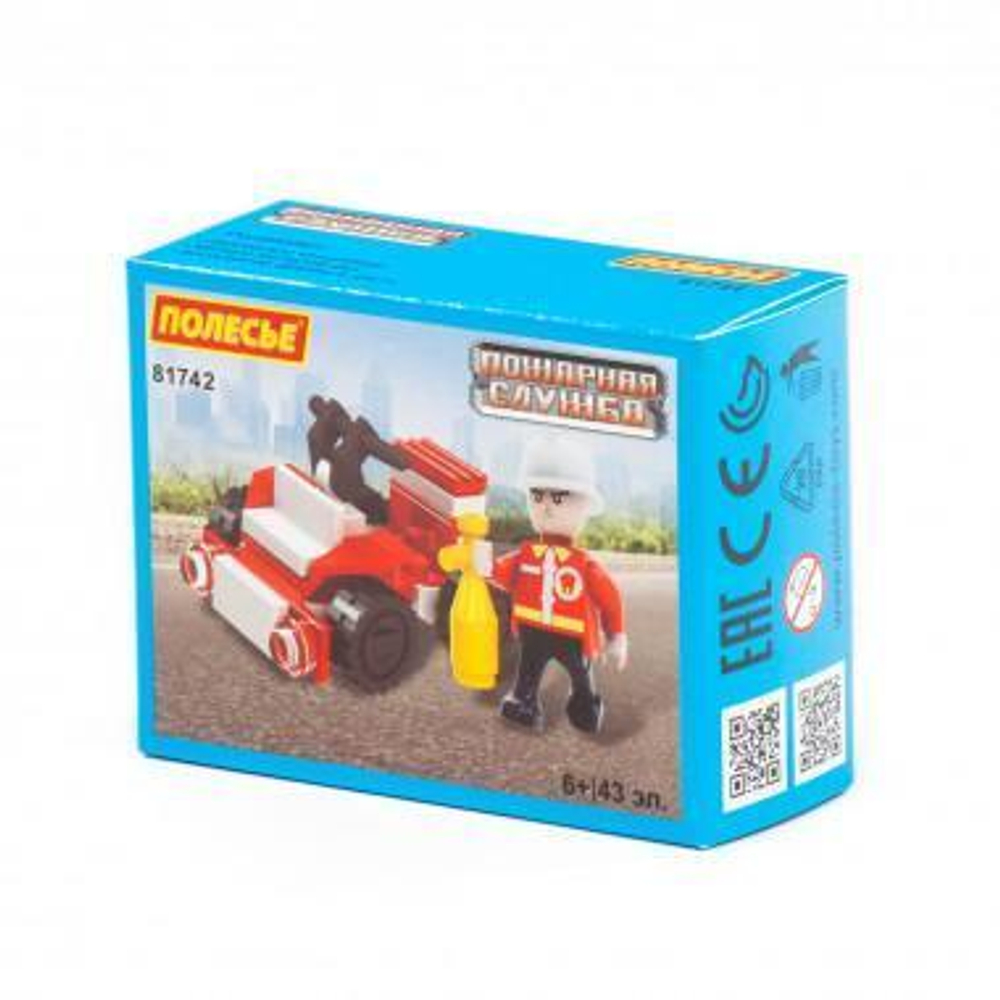 Конструктор "Классик" "Пожарная служба-4" (43 элемента) (в коробке) (Полесье)