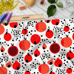 Ткань премиум шифон фантазийные фрукты