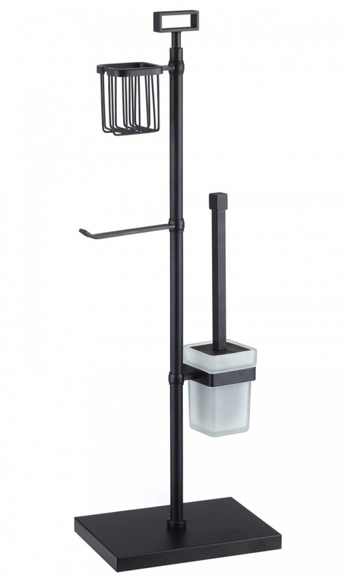 88037-C Стойка напольный (ерш,б/держ.,осв.) ЧЕРНЫЙ  GANZER (4/1шт)