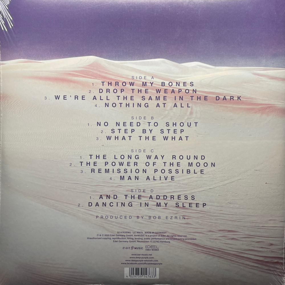 Deep Purple ‎– Whoosh! 2LP (Германия 2020г.)