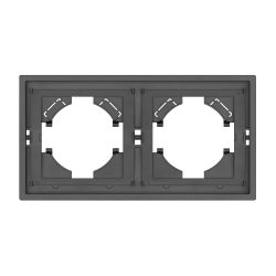 Рамка пластиковая FRM-TENDO-SFPL-2-GR (Arlight, Матовый графитовый) 054648