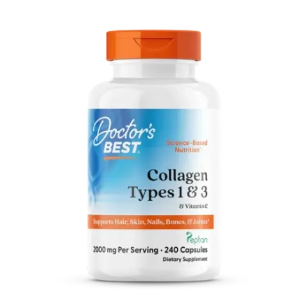 Collagen Types 1 and 3 and Vitamin C 2000 мг на порцию 240 капсул Doctors Best