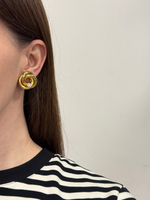 Клипсы Узелки с кристаллами