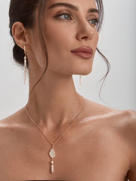 91003541 Серьги Selena Pearls